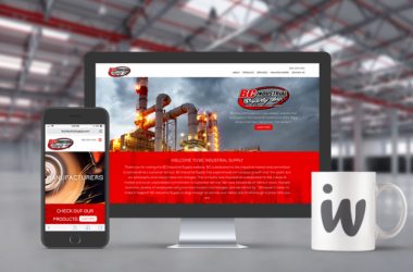 An Industrial website which was displays in both desktop and responsive format.